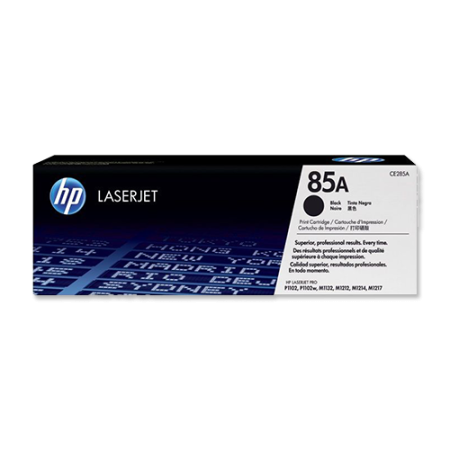 HP 85A Black Toner Cartridge 1,600 Pages Original CE285A Single-pack