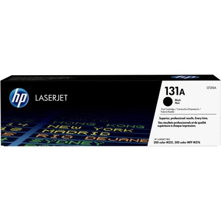 HP 131A Black Toner Cartridge 1,520 Pages Original CF210A Single-pack