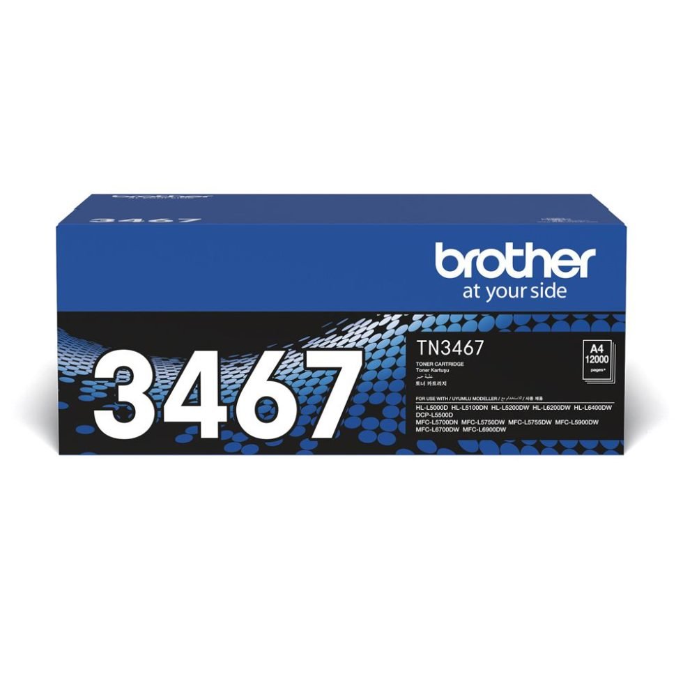 Brother tn-3467 toner Cartridge 12,000 Pages Original Single-pack