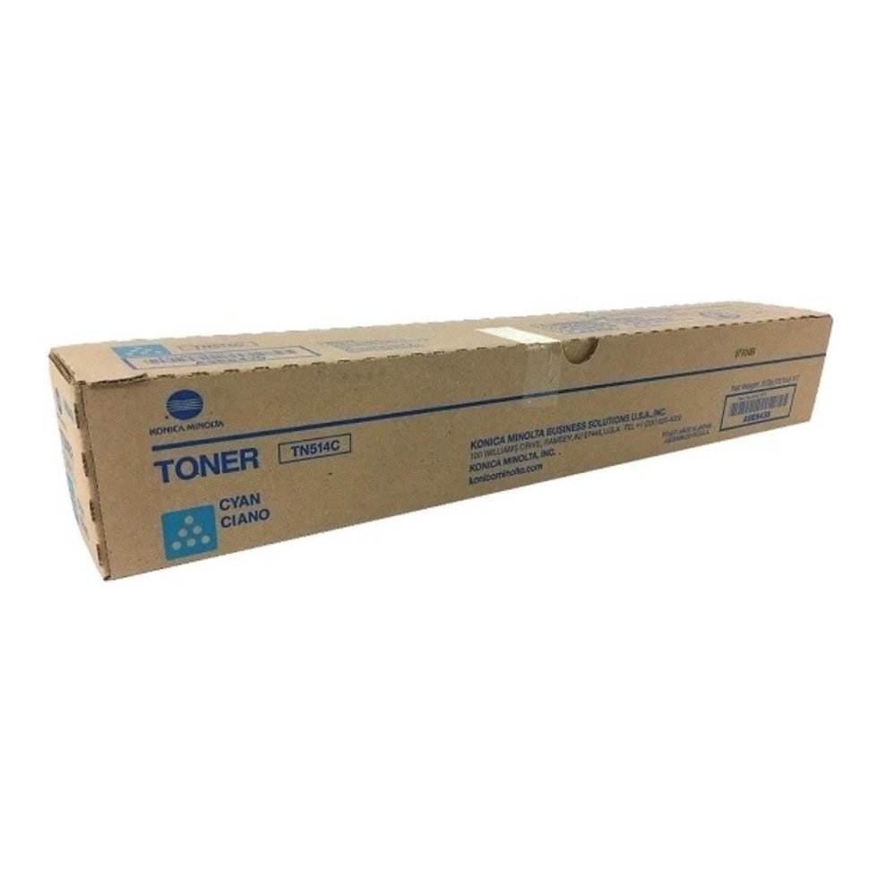 Konica Minolta Cyan Toner Cartridge 26,000 Page Original TN-514C Single-pack