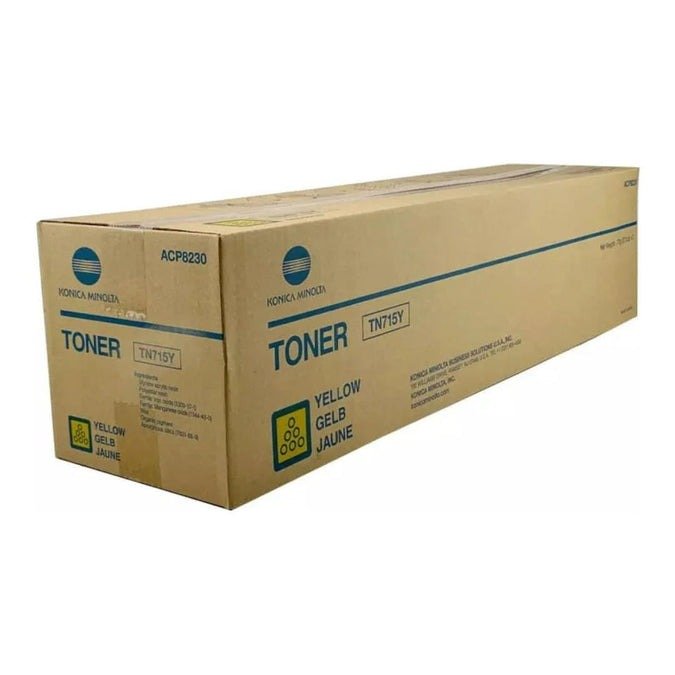 Konica Minolta TN715Y Yellow Toner Cartridge 45,000 pages Original TN-715Y Single-pack