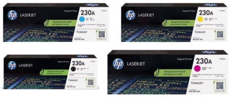 HP 230A BK/C/M/Y 4 Pack LaserJet Toner Cartridge