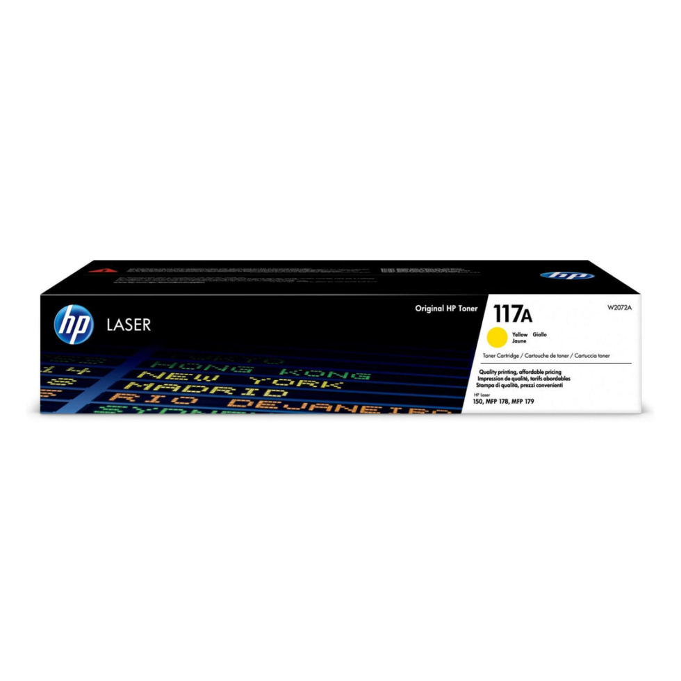HP 117A Yellow Original Toner Cartridge - W2072A