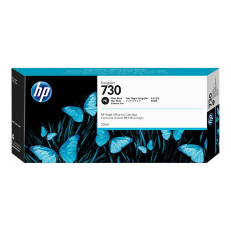 HP 730 DesignJet Photo Black High Yield Ink Cartridge Original P2V73A Single-pack