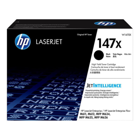 HP 147X Black Toner Cartridge 25,200 Pages Original W1470X Single-pack