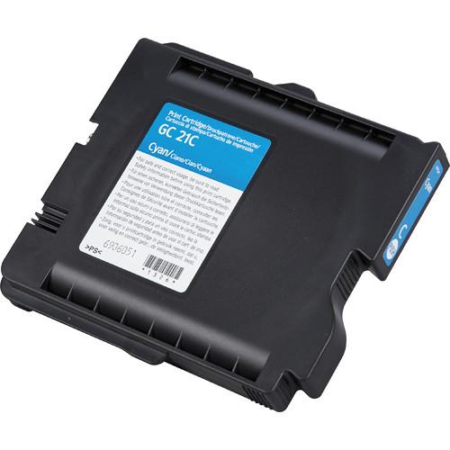 Ricoh Gel Regular Yield 1k Cyan Printer Ink Cartridge Original 405533 Single-pack