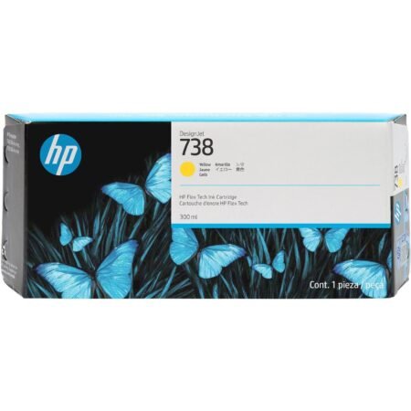 HP 738 DesignJet Yellow Ink Cartridge Original 676M8A Single-pack