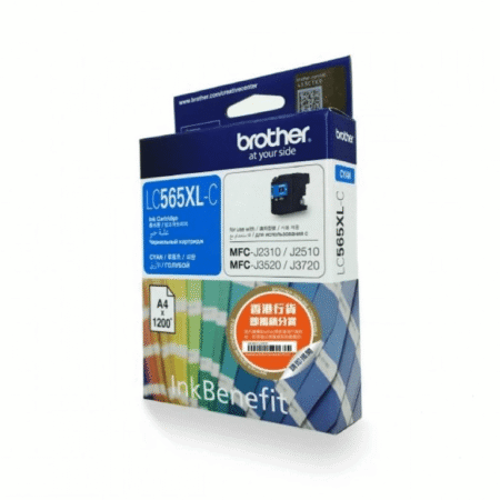 Brother LC565XL-C Cyan Ink Cartridge 1200 Pages Original 8ZC83200140 Single-pack
