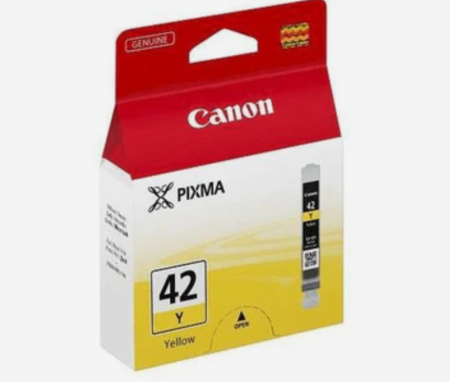 Canon CLI-42 Yellow Standard Yield Printer Ink Cartridge Original 6387B001 Single-pack