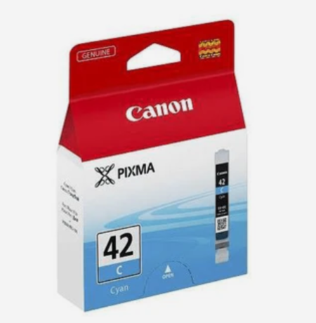 Canon CLI-42 Cyan Standard Yield Printer Ink Cartridge Original 6385B001 Single-pack
