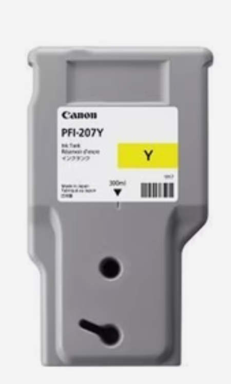 Canon PFI-207Y Yellow Printer Ink Cartridge Original 8792B001 Single-pack