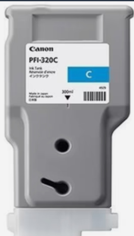 Canon PFI-320C Blue Printer Ink Cartridge Original 2891C001 Single-pack