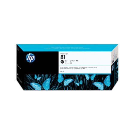 HP 81 680-ml DesignJet Black Printer Ink Cartridge Original C4930A Single-pack