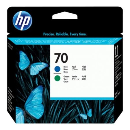 HP 70 DesignJet Blue and Green Printhead C9408A