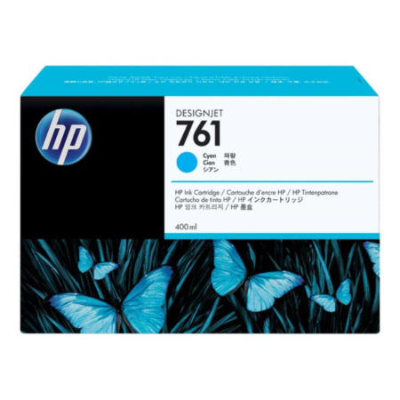 HP 761 DesignJet Cyan Ink Cartridge Original CM994A Single-pack