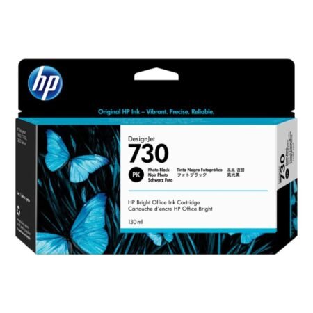 HP 730 DesignJet Photo Black Standard Yield Ink Cartridge Original P2V67A Single-pack