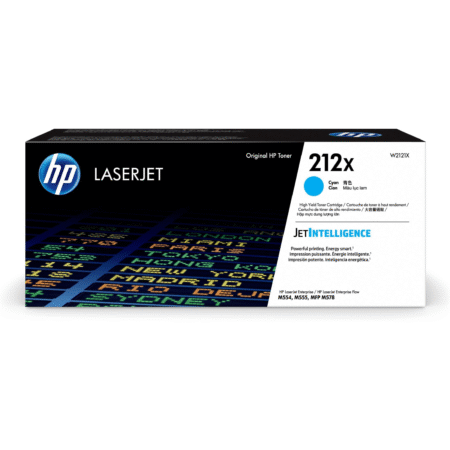 HP 212X Cyan Toner Cartridge 10,000 Pages W2121X Original Single - pack